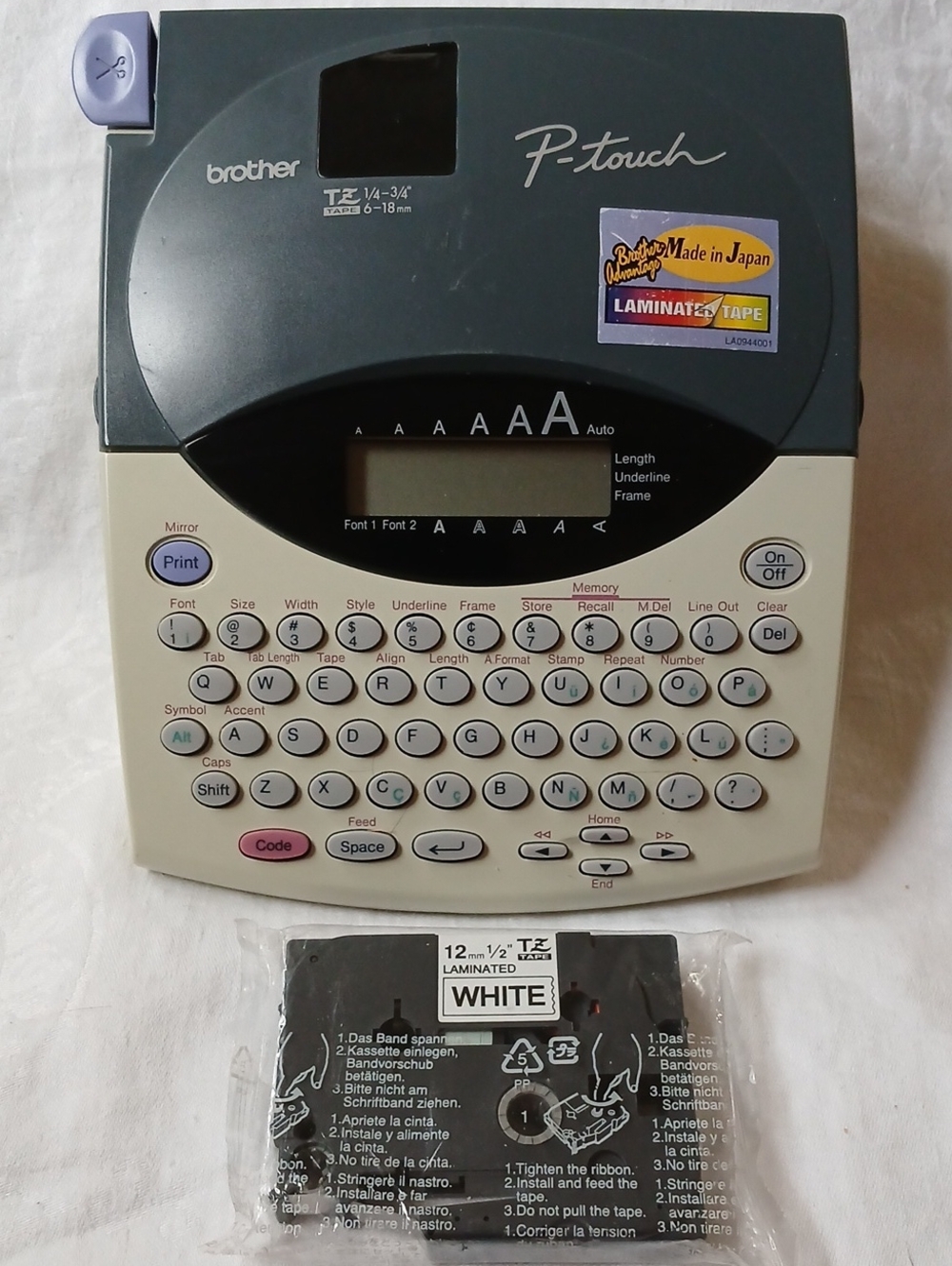 Brother P-Touch Label Maker Model PT-1800/1810